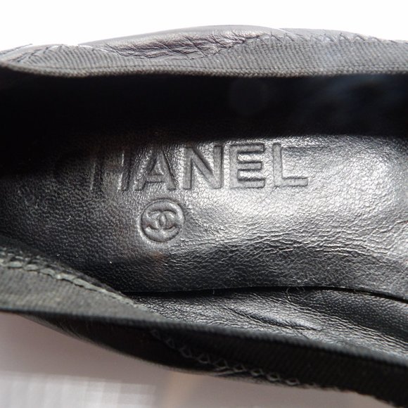 CHANEL BALLERINA FLATS EXCELLENT SZ 6 - Picture 2 of 10